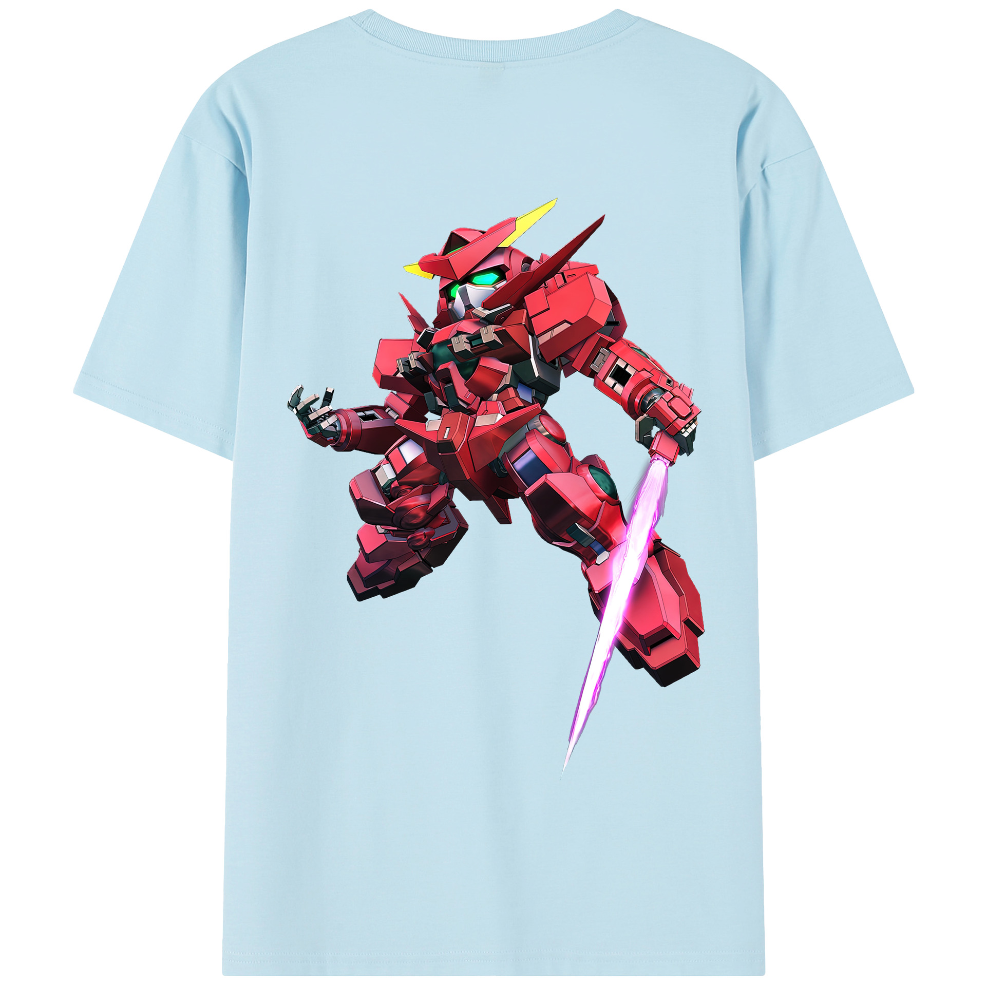 （画像用） 機動戦士ガンダム Mobile Suit Gundam 綿100％半袖Tシャツ（背面プリント）
